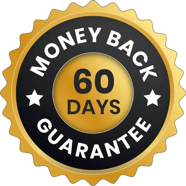 Eroferon 60-day money-back guarantee badge